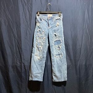 Abercrombie high-rise wide leg jeans